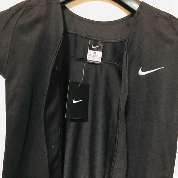 🗣 3/$30 Nike Black Baseball Jersey NWT - Picture 3 of 6